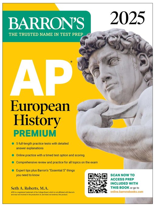 Title details for AP European History Premium, 2025 by Barron's Educational Series - Wait list